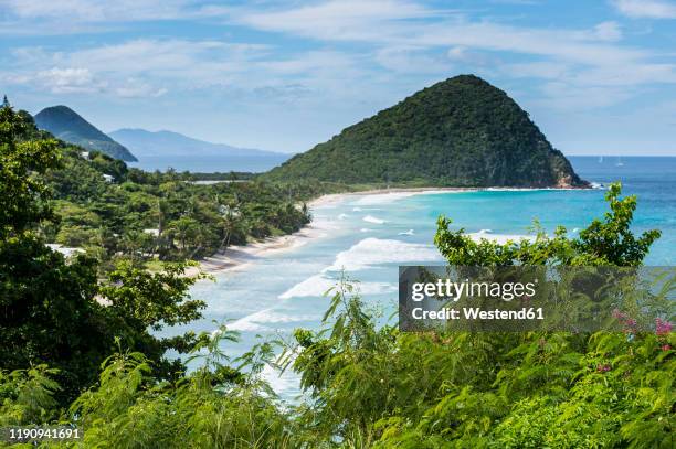 scenic view of british virgin islands against sky during sunny day, tortola - antilles stock pictures, royalty-free photos & images
