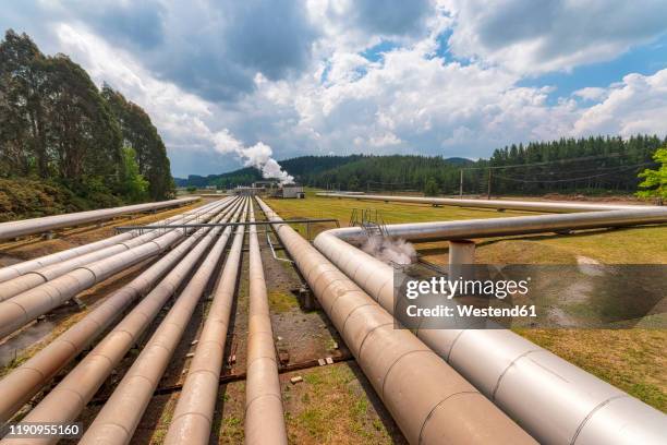 wairakei thermal station, thermal explorer highway, south island, new zealand - wairakei stock pictures, royalty-free photos & images