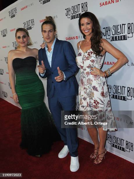 Harley Quinn Smith, Jason Mewes and Shannon Elizabeth arrive for Saban Films' "Jay & Silent Bob Reboot" Los Angeles Premiere held at TCL Chinese...