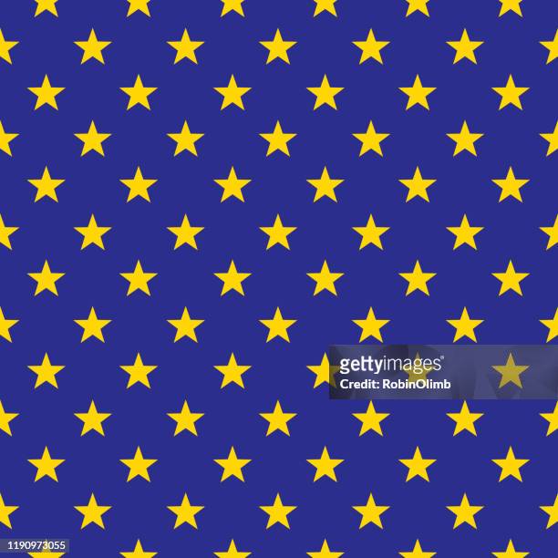 patriotic gold stars seamless pattern - star pattern stock illustrations