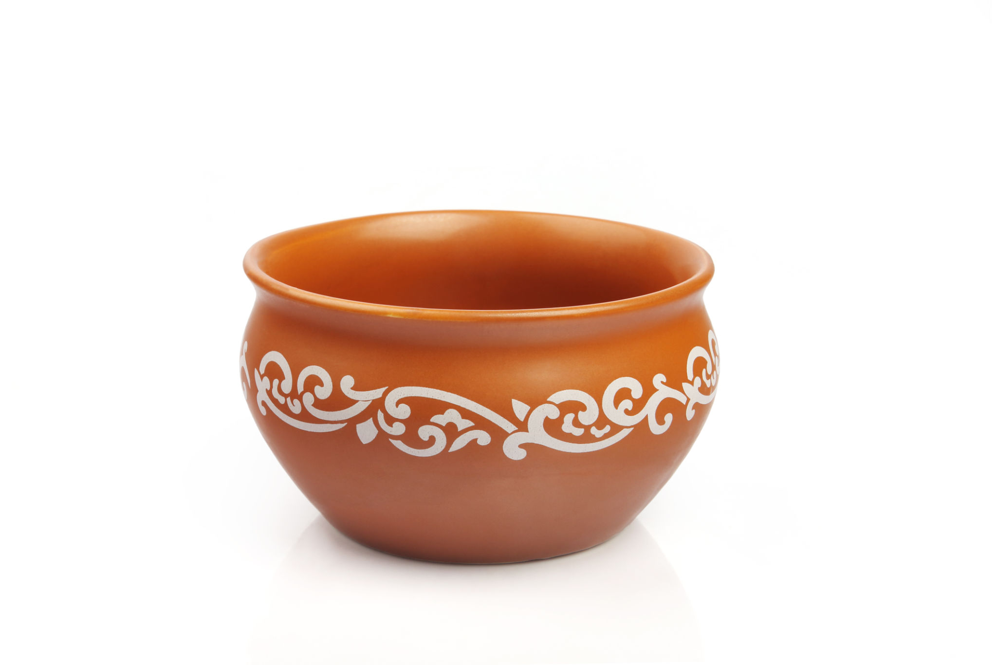 decorative clay pot