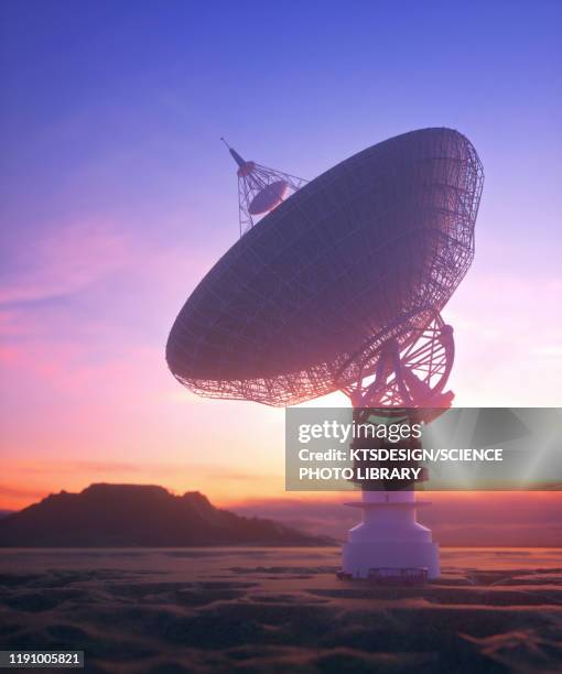 satellite dish, illustration - observatory stock illustrations