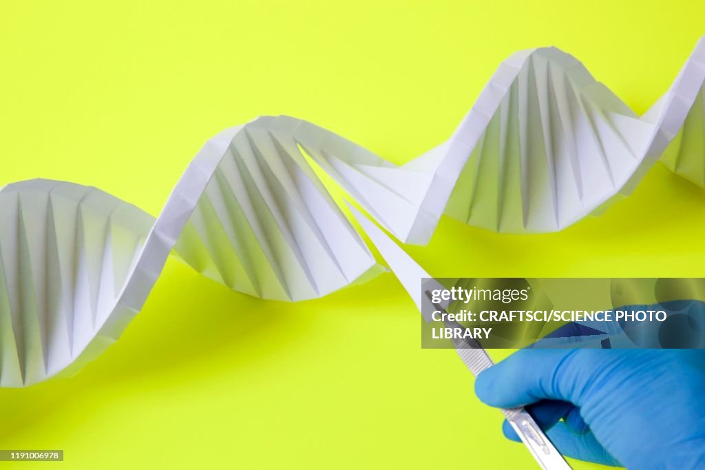 Modifying DNA, conceptual image