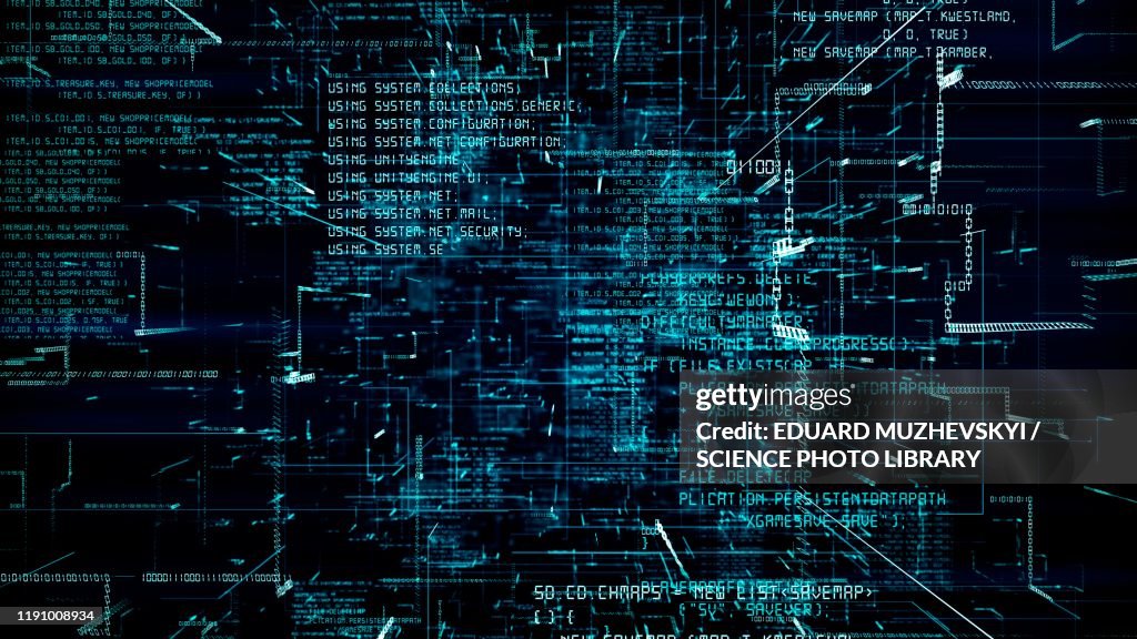 Computing programming, conceptual illustration