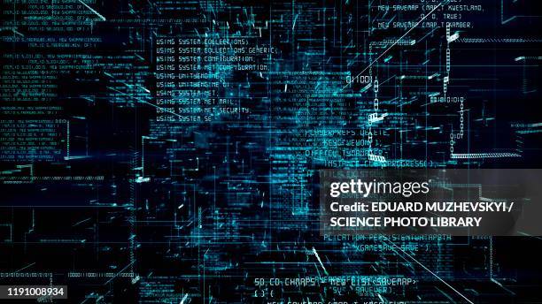 computing programming, conceptual illustration - langage informatique photos et images de collection
