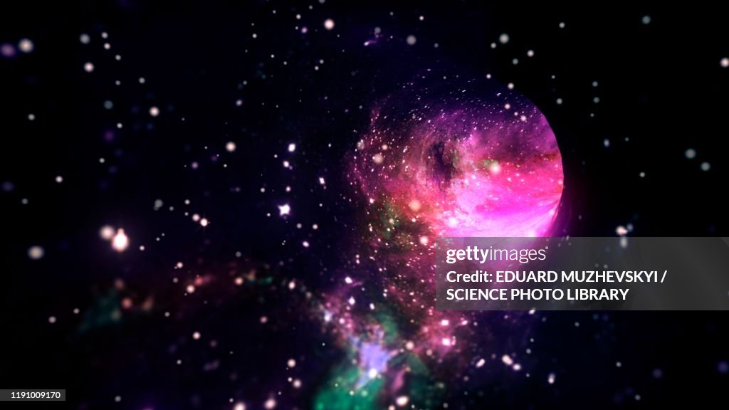 Wormhole, conceptual illustration