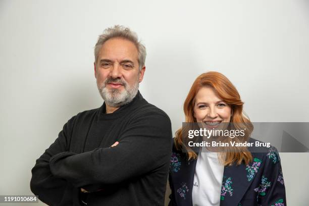 Director Sam Mendes and writer Krysty Wilson-Cairns are photographed for Los Angeles Times on November 25, 2019 in Los Angeles, California. PUBLISHED...