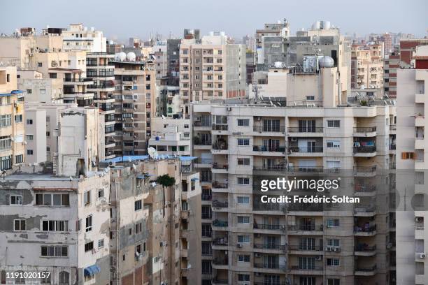 View from San Stephano building in residential area on November 22, 2019 in Alexandria, Egypt.