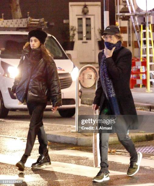 Mick Jagger and Melanie Hamrick sighting on November 28, 2019 in London, England.