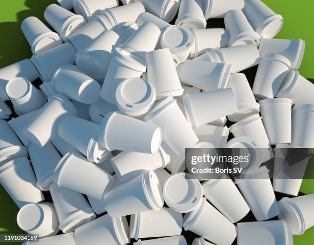 disposable coffee cups - plastic cup stock pictures, royalty-free photos & images