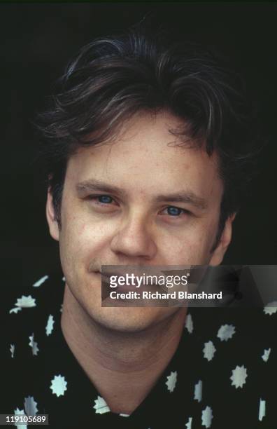 American actor Tim Robbins at the Cannes Film Festival in France to promote the film 'The Player', 11th May 1992.