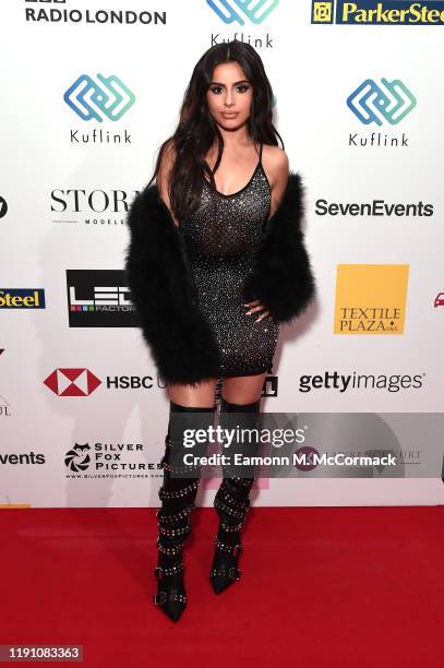 Celina Sharma attends the Brit Asia TV Music Awards 2019 at SSE Arena Wembley on November 30, 2019 in London, England.