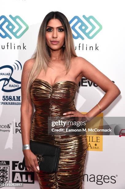 Tasha Tah attends the Brit Asia TV Music Awards 2019 at SSE Arena Wembley on November 30, 2019 in London, England.