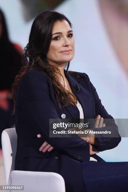 Alena Seredova attends "Le Parole Della Settimana" tv show on November 30, 2019 in Milan, Italy.