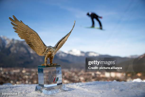 December 2019, Bavaria, Garmisch-Partenkirchen: Nordic skiing/ski jumping: World Cup: Four Hills Tournament, large hill, men, training. The Golden...