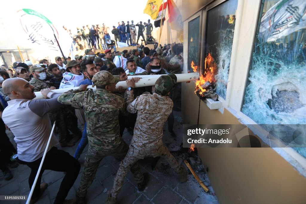 Outraged Iraqi protesters storm US embassy in Baghdad