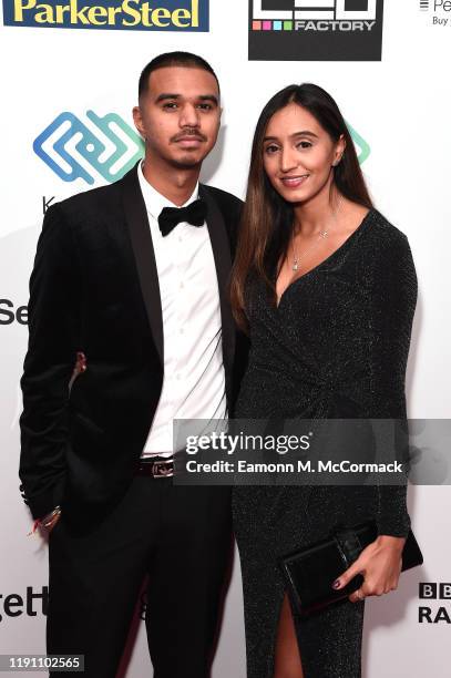 Aza and guest attend the Brit Asia TV Music Awards 2019 at SSE Arena Wembley on November 30, 2019 in London, England.