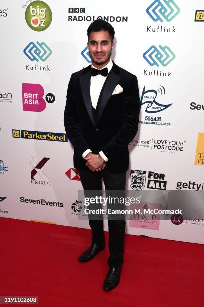 Arjun attends the Brit Asia TV Music Awards 2019 at SSE Arena Wembley on November 30, 2019 in London, England.