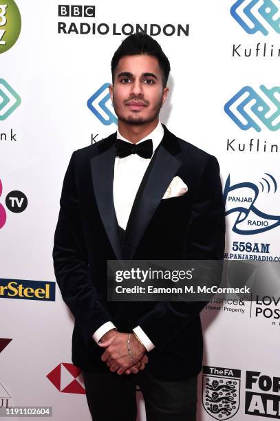 Arjun attends the Brit Asia TV Music Awards 2019 at SSE Arena Wembley on November 30, 2019 in London, England.