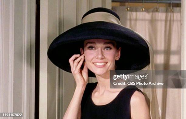 The movie "Breakfast at Tiffany's", directed by Blake Edwards and based on the novel by Truman Capote. Seen here, Audrey Hepburn as Holly Golightly....