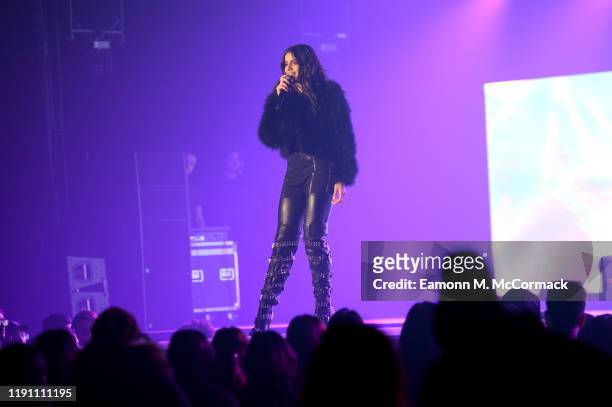 Celina Sharma performs on stage during the Brit Asia TV Music Awards 2019 at SSE Arena Wembley on November 30, 2019 in London, England.