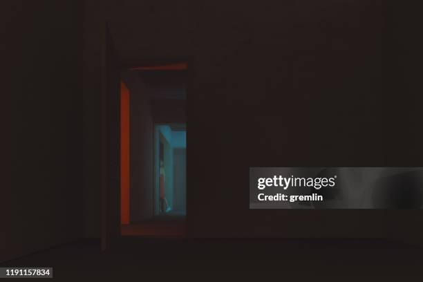 mysterious woman walking haunted house - sinister woman stock pictures, royalty-free photos & images