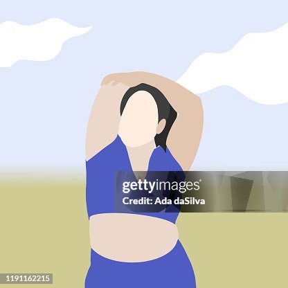 加號女性做瑜伽 加號女性做瑜伽