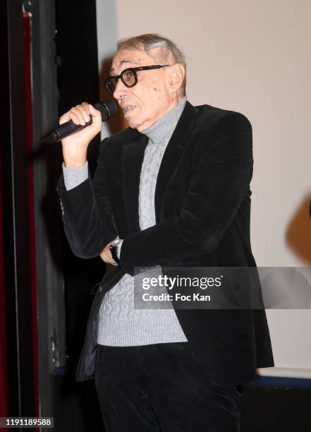 Director Andre Techine attends Tribute To Andre Techine At Cinema Mac Mahon on November 30, 2019 in Paris, France.