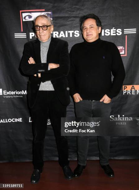 Directors Andre Techine and Thierry Klifa attend Tribute To Andre Techine At Cinema Mac Mahon on November 30, 2019 in Paris, France.