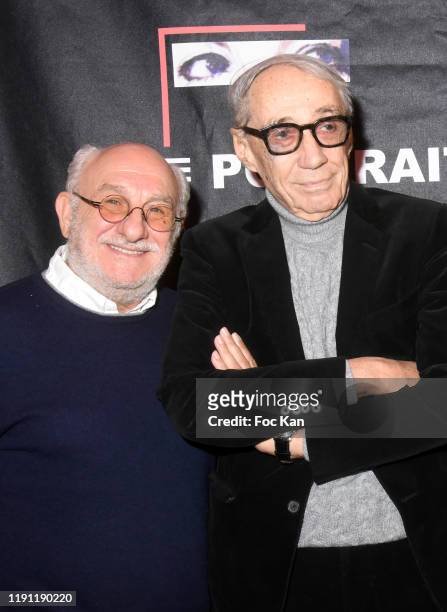 Frederic Vidal and director Andre Techiné attend Tribute To Andre Techine At Cinema Mac Mahon on November 30, 2019 in Paris, France.