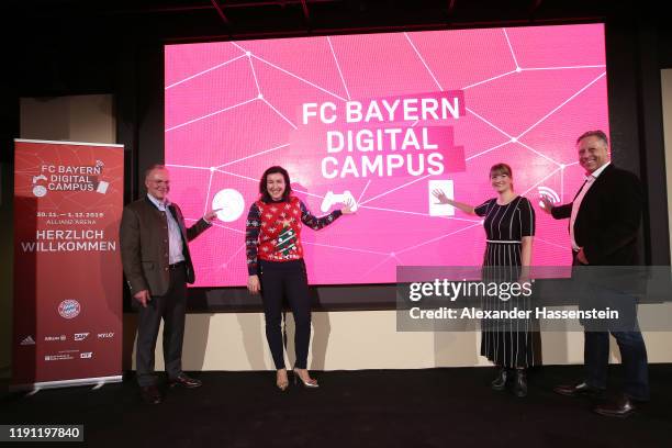 Karl-Heinz Rummenigge; CEO of FC Bayern Muenchen, Dorothee Bär, Minister of State to the Federal Chancellor Government Commissioner for Digital...