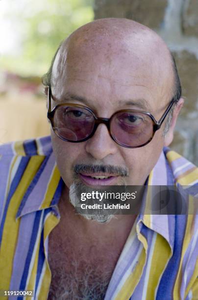 Ahmet Ertegun, Turkish founder and president of Atlantic Records on Mustique, West Indies, 22nd November 1976.