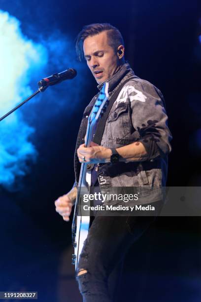 Jerry Horton of Papa Roach performs on stage as part of the Festival Knotfest Meets Force Fest at Deportivo Oceania on November 30, 2019 in Mexico...