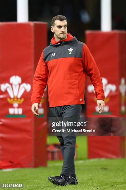Sam Warburton Technical Advisor at Defence and Breakdown during the International Friendly match between Wales and Barbarians at Principality Stadium...
