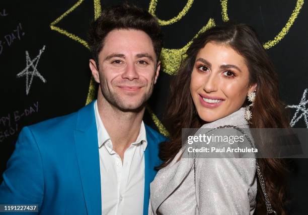 Dancers / TV Personalities Sasha Farber and Emma Slater attend the Birthday Celebration for Keo Motsepe on November 30, 2019 in Los Angeles,...