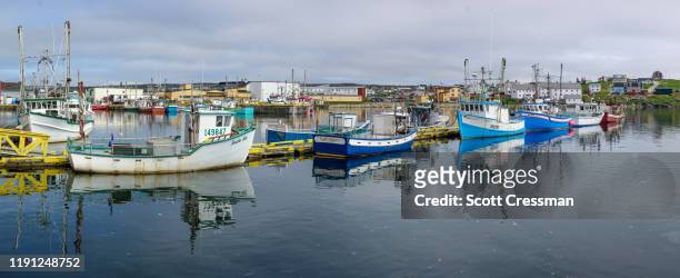 bonavista harbour, newfoundland, canada - scott cressman stock pictures, royalty-free photos & images