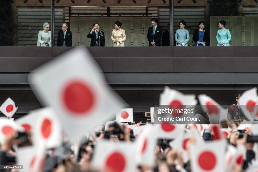 Imperial Family Celebrates New Year With Public In Tokyo