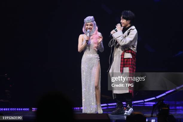 Jolin invited Greeny Wu to be her guest at the third day of her ¡°Ugly Beauty 2019-2020 world tour concert¡± on 01 January, 2020 in...