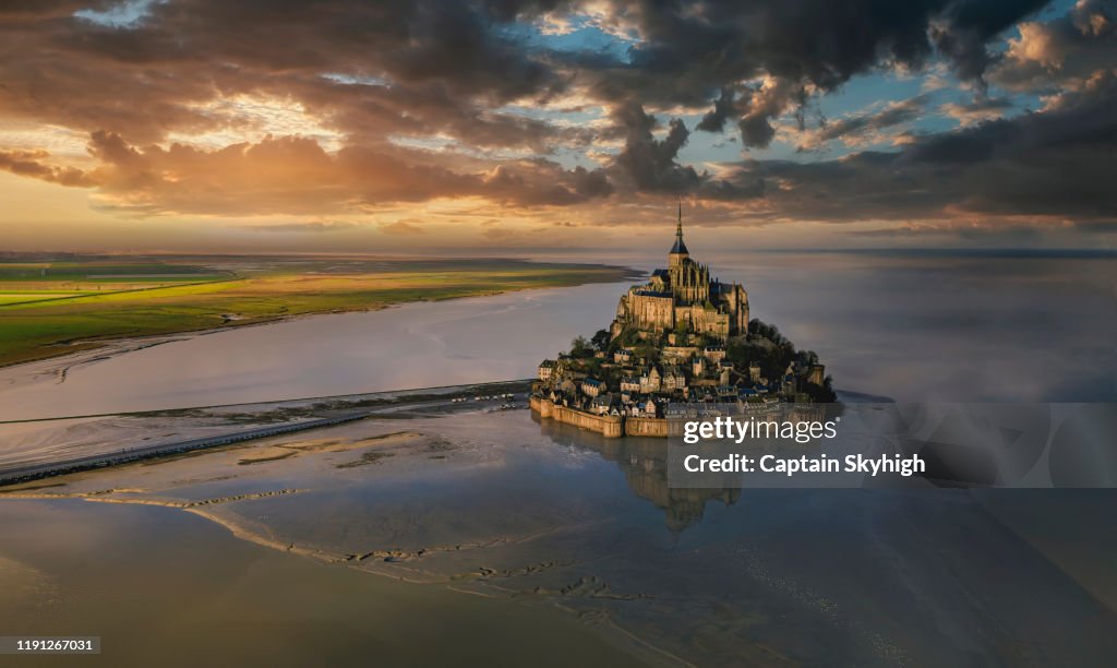 Mont Saint Michel from above