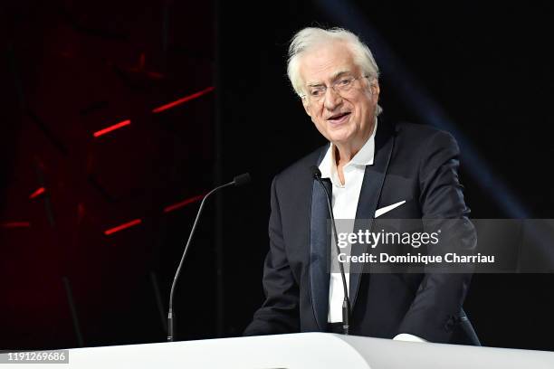 Bertrand Tavernier attends his tribute during the 18th Marrakech International Film Festival -Day Three- on December 01, 2019 in Marrakech, Morocco.