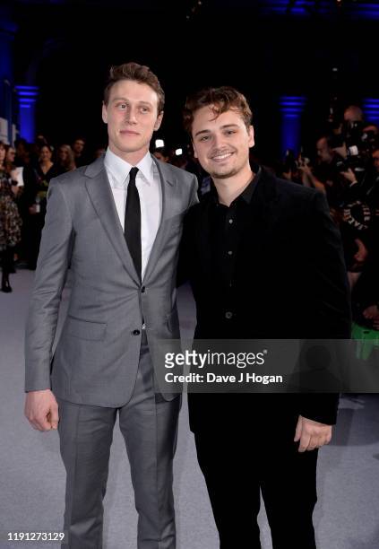 George MacKay and Dean-Charles Chapman attend the British Independent Film Awards 2019 at Old Billingsgate on December 01, 2019 in London, England.