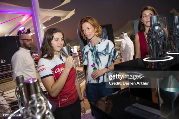 Racer Tatiana Calderón at the launch of the F1 fragrance at the Formula 1 Etihad Airways Grand Prix, Yas Marina Circuit on December 1, 2019 in Abu...