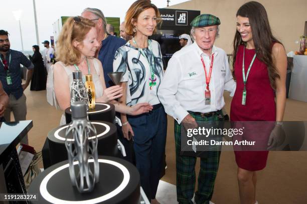 Motor racing legend Sir Jackie Stewart in the F1 Paddock Club at the F1 fragrance space at the Yas Marina Circuit on December 1, 2019 in Abu Dhabi,...