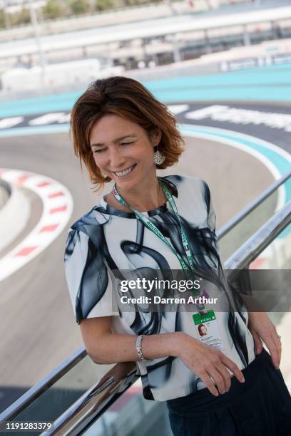 Perfumer Emilie Cooperman at the launch of the F1 fragrance at the Formula 1 Etihad Airways Grand Prix, Yas Marina Circuit on December 1, 2019 in Abu...