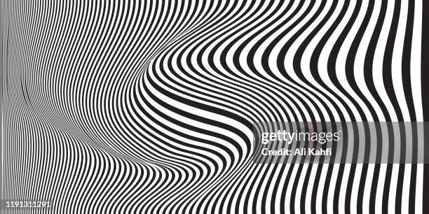 abstract wave line background - abstract black and white stock illustrations