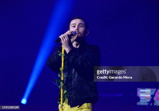 Performs onstage during 93.3 FLZ's Jingle Ball 2019 Presented by Capital One at Amalie Arena on December 01, 2019 in Tampa, Florida.