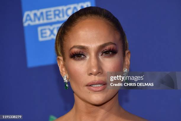 Actress Jennifer Lopez arrives for the 31st Annual Palm Springs International Film Festival Awards Gala at the Convention Center in Palm Springs,...