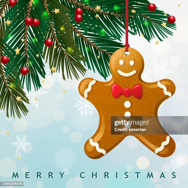 illustrations, cliparts, dessins animés et icônes de homme de pain d'épice de noel - biscuit en pain dépice