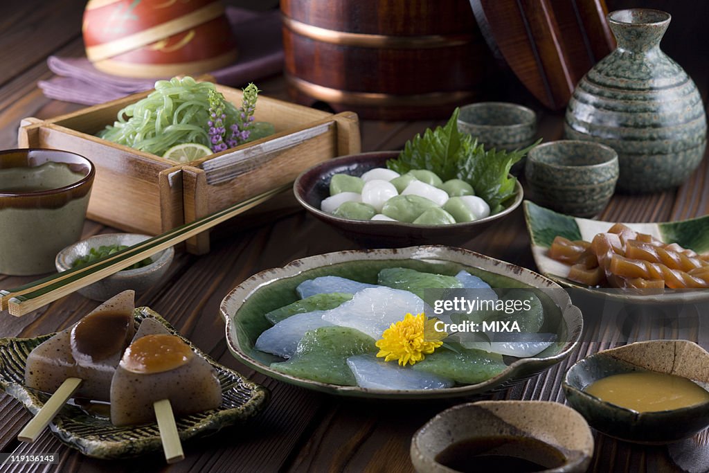 Dishes of Konnyaku