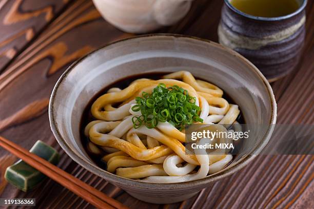 ise-udon - udon noodle stock pictures, royalty-free photos & images